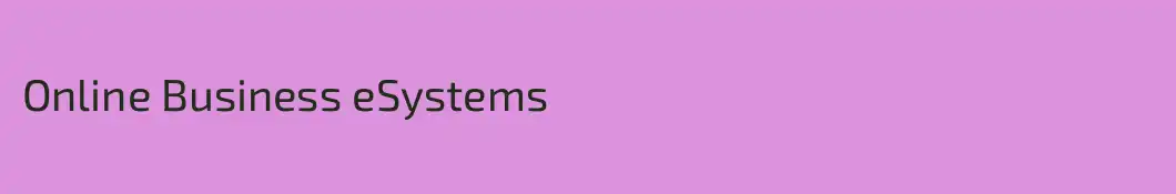 Online Business eSystems